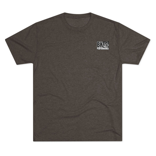 BK Performance Unisex Tri-Blend Crew Tee - Vintage Car Desert Design