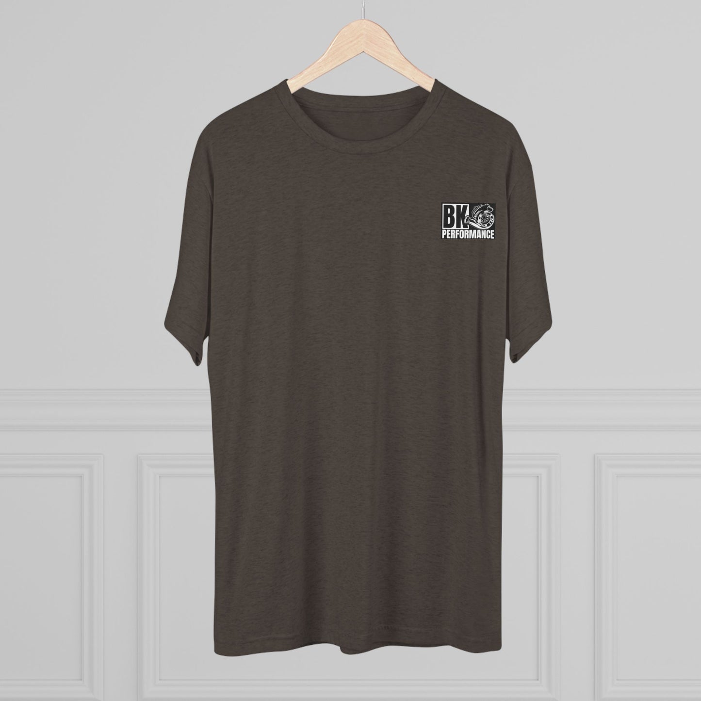 BK Performance Unisex Tri-Blend Crew Tee - Vintage Car Desert Design